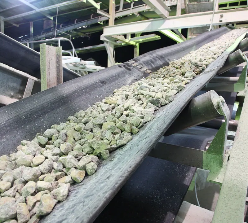 Stone conveyor belt